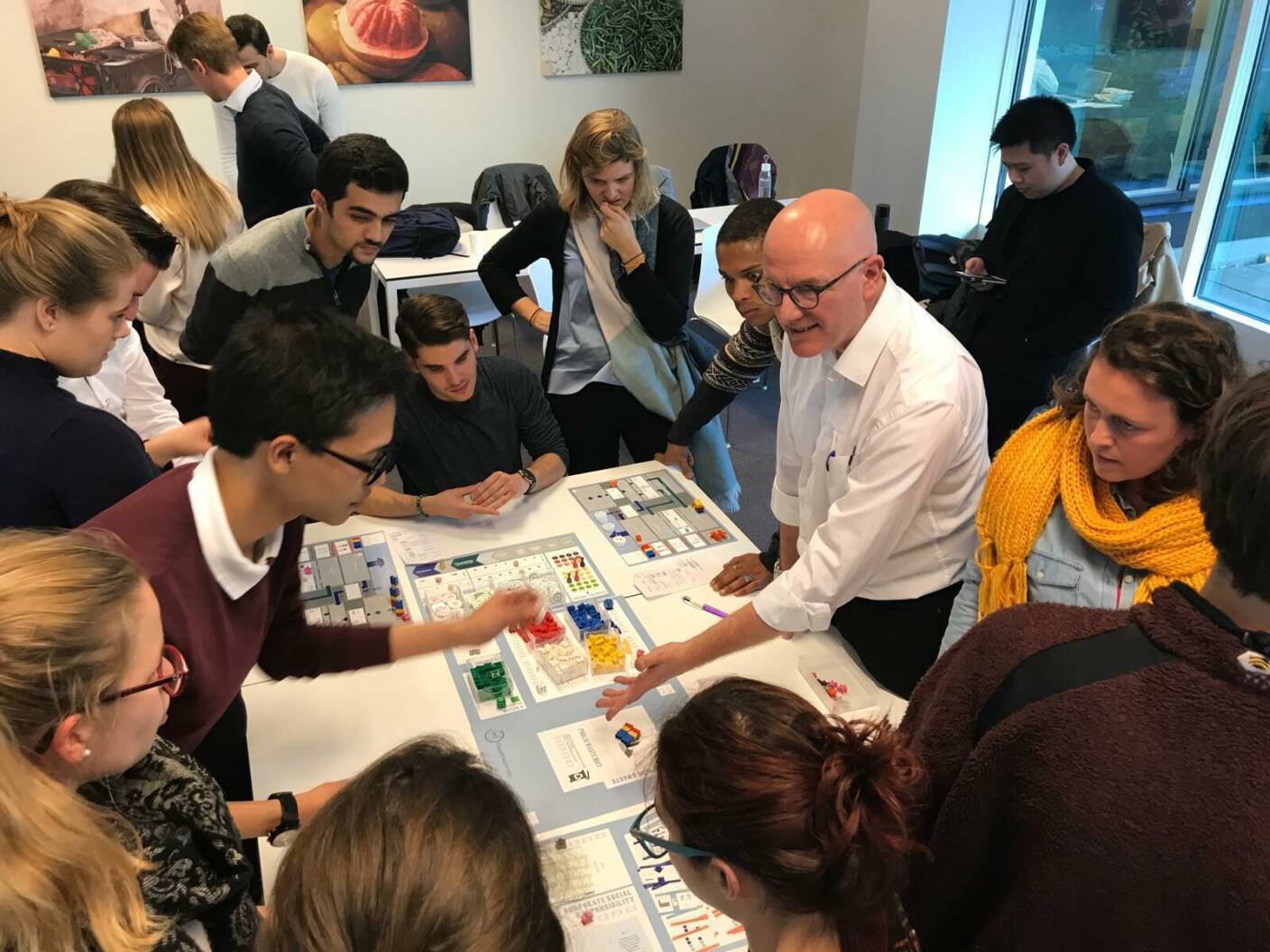 Students during an MBA class