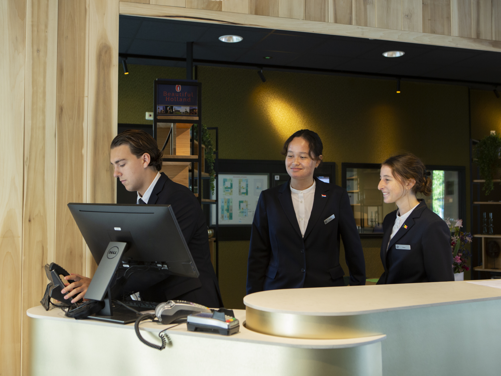 Students at the reception